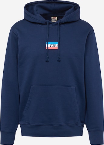 LEVI'S Sweatshirt 'STANDARD GRAPHIC HOODIE MULTI-COLOR' in Blauw: voorkant