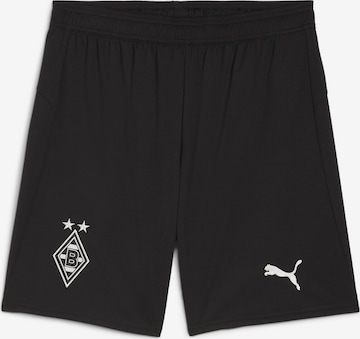 Regular Pantalon de sport 'Borussia Mönchengladbach 25/26' PUMA en noir : devant