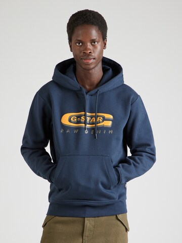 Sweat-shirt 'Old Skool' G-STAR en bleu : devant