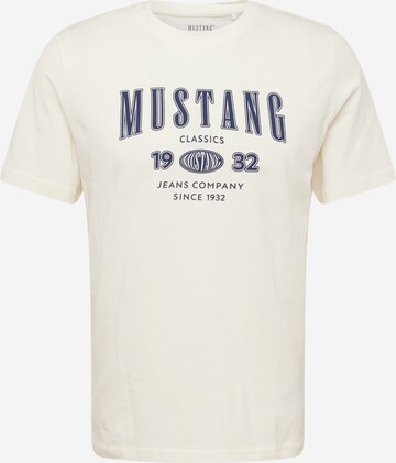 Maglietta 'Austin' di MUSTANG in beige: frontale