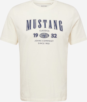 T-Shirt 'Austin' MUSTANG en beige : devant