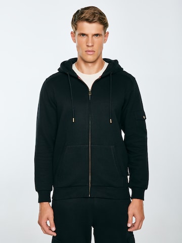 BIG STAR Sweatvest in Zwart: voorkant