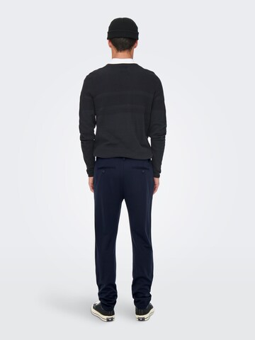 Regular Pantalon chino 'Markus' Only & Sons en bleu