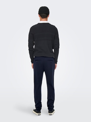 Regular Pantalon chino 'Markus' Only & Sons en bleu