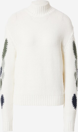 florence by mills exclusive for ABOUT YOU Pullover 'Zircon' i lyseblå / grøn / hvid, Produktvisning