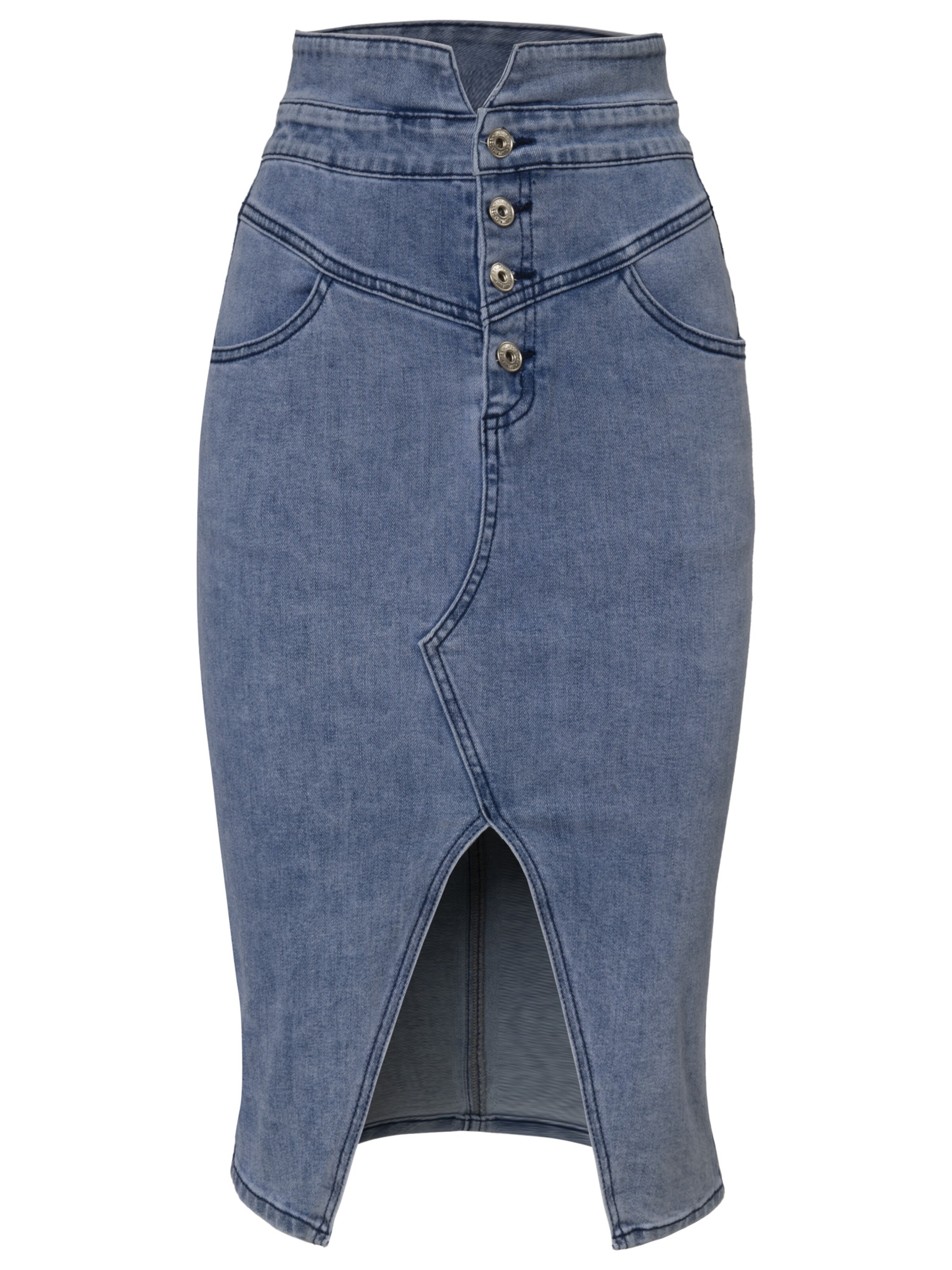 Gonna di Influencer in blu: frontale