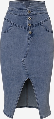 mėlyna Influencer Sijonas: priekis