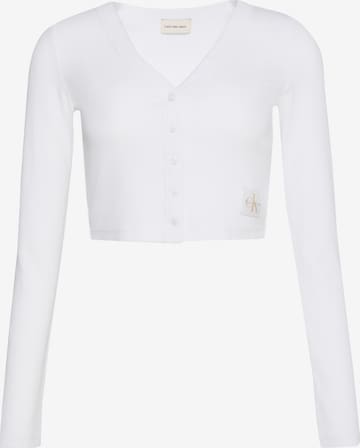 Calvin Klein Jeans Neuletakki värissä valkoinen: etupuoli