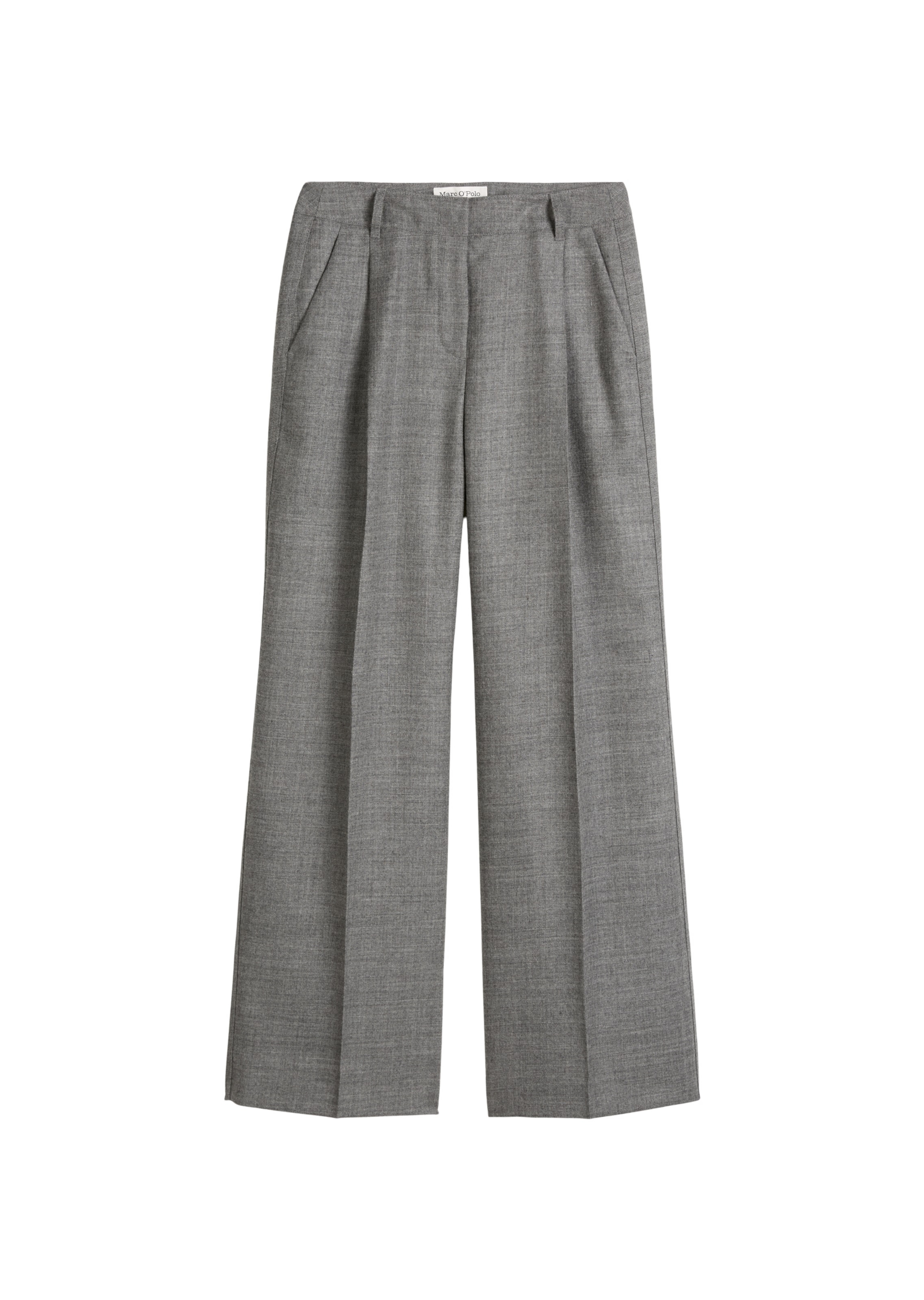 Wide Leg Pantalon à plis Marc O'Polo en gris : devant