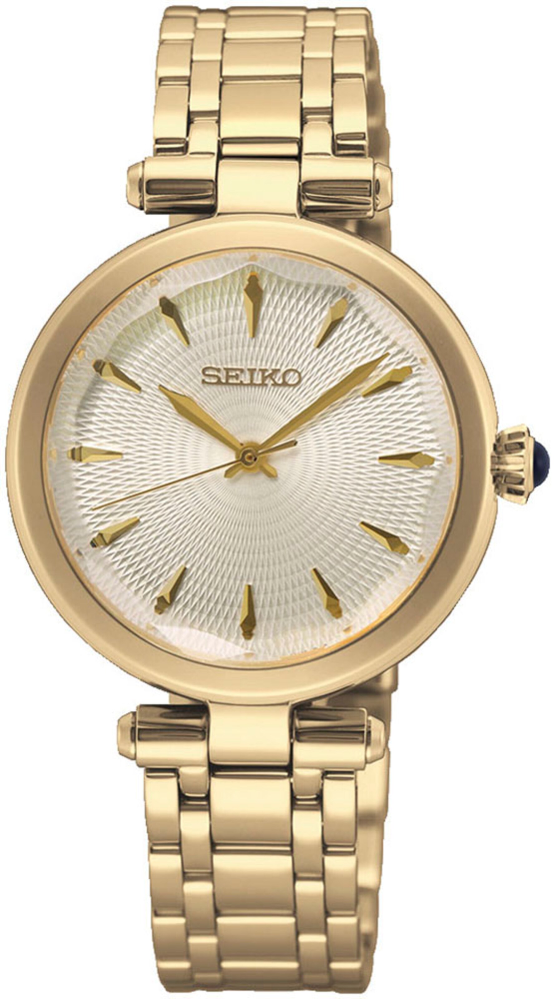 SEIKO Analoguhr in Gold: Vorderseite