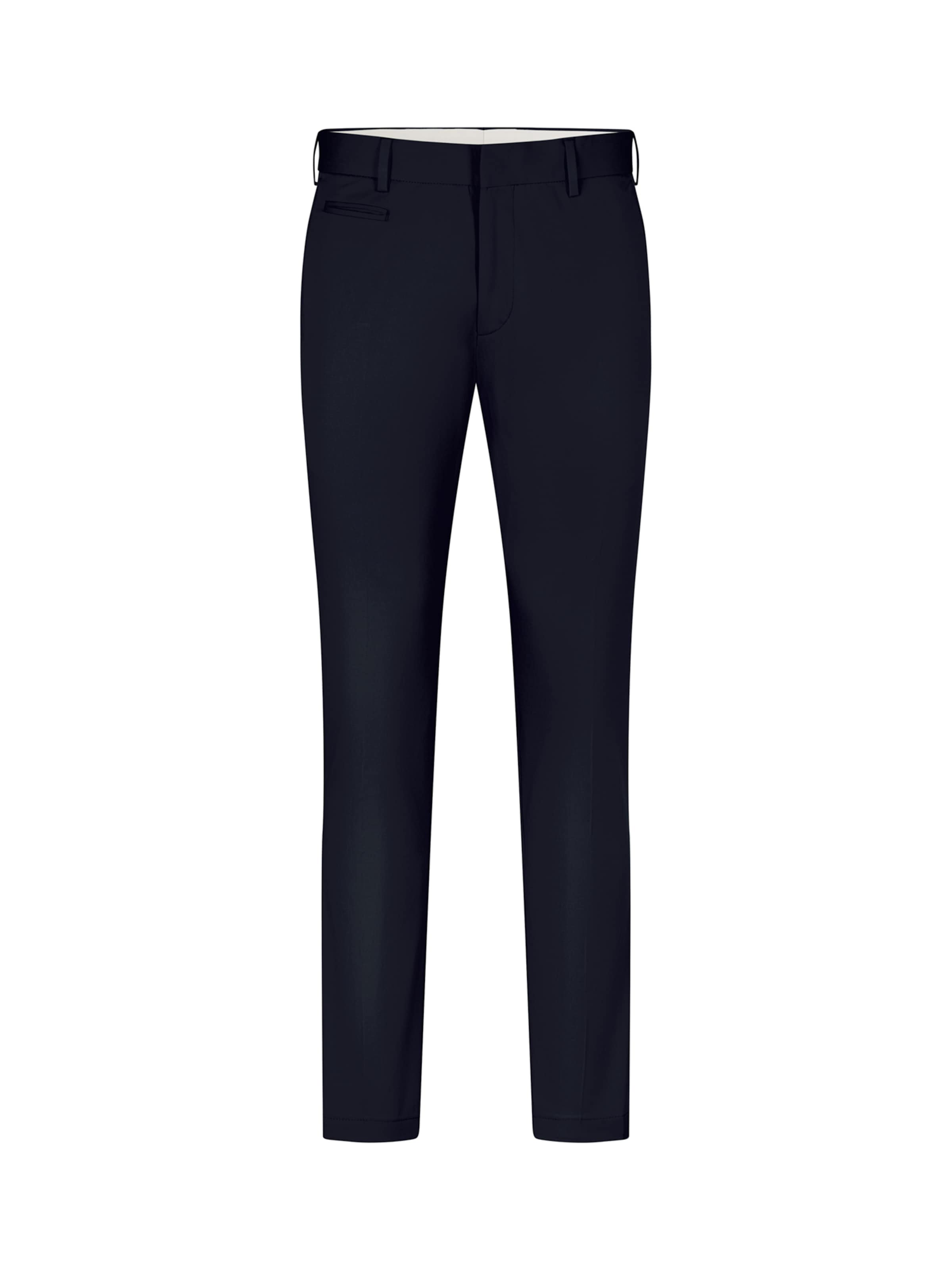 STRELLSON Skinny Trousers with creases 'Kyle' in Blue: front