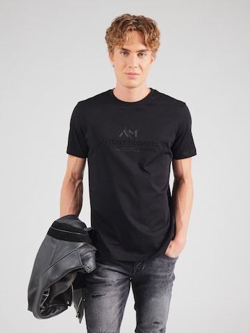 Tricou de la ANTONY MORATO pe negru: față