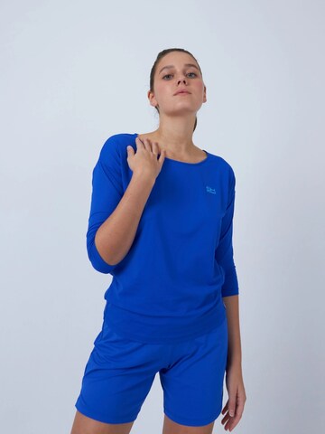 SPORTKIND Shirt '3/4 Loose Fit' in Blauw