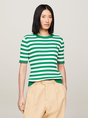 TOMMY HILFIGER Trui in Groen: voorkant