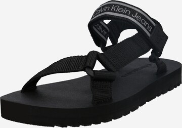 Calvin Klein Jeans Regular Sandalen 'PREFRESATO' in Zwart: voorkant