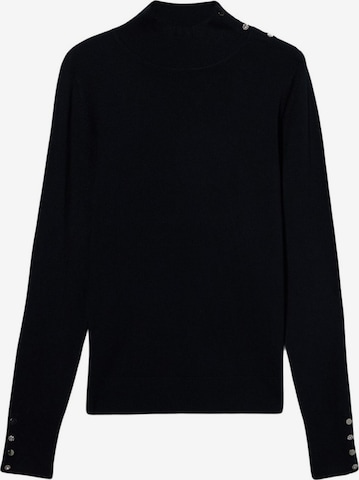 Pullover di oltre in blu: frontale
