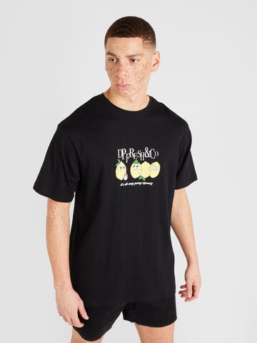 Denim Project Shirt 'Lemon Fresh' in Zwart: voorkant