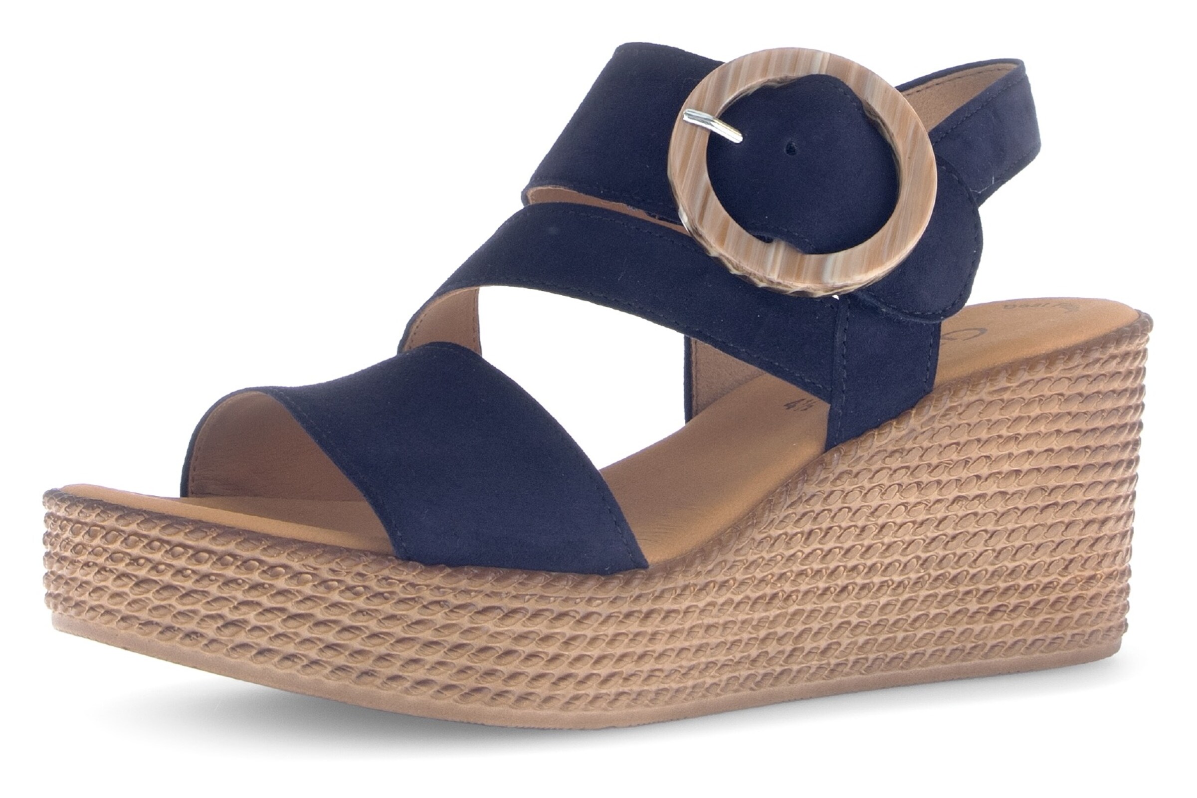 GABOR Strap Sandals in Blue: front