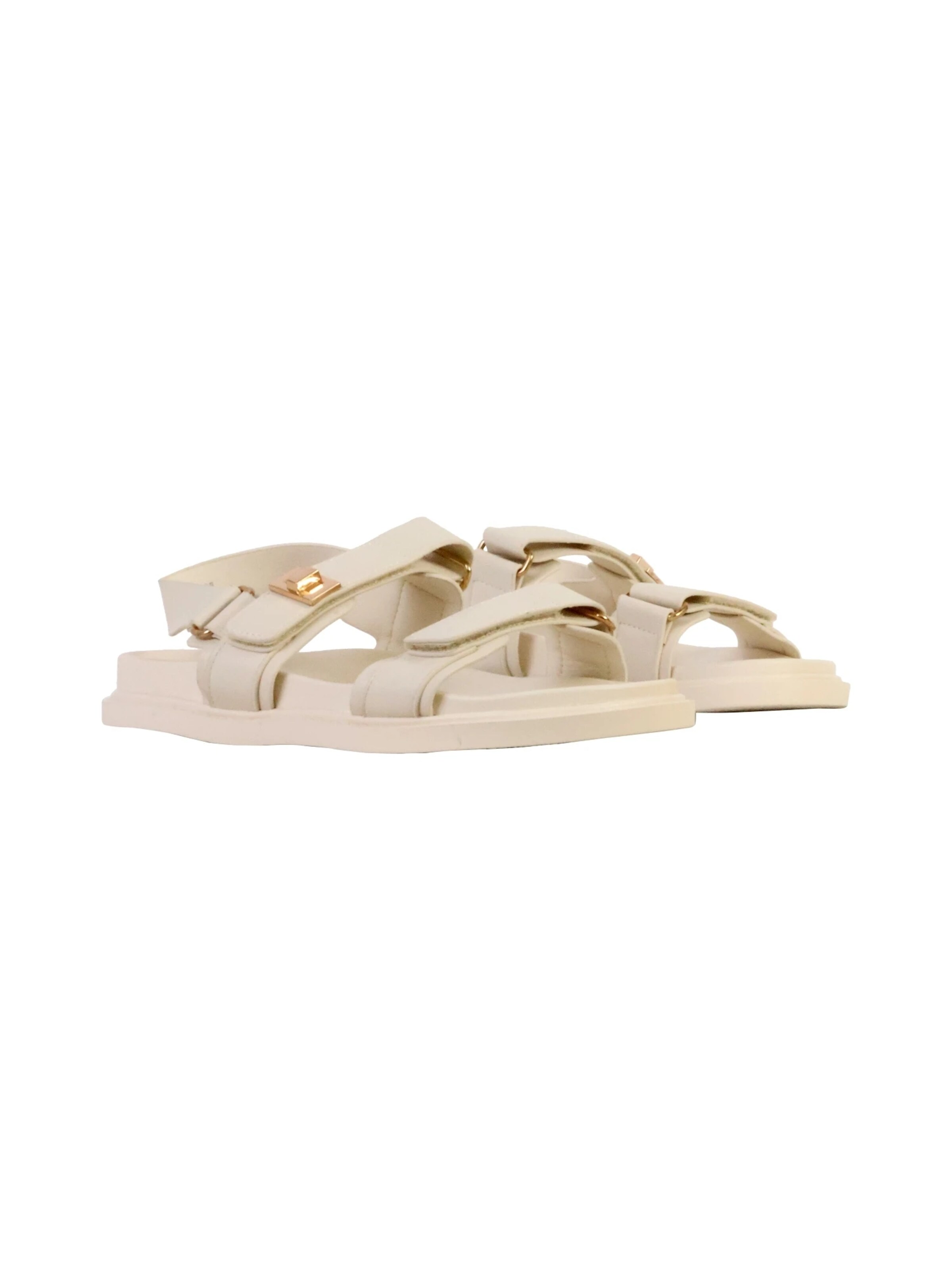 Super Mode Sandale 'Sandalen mit Klettverschluss von LBS'‌‌‌‌‌‌‌‌‌ in Beige