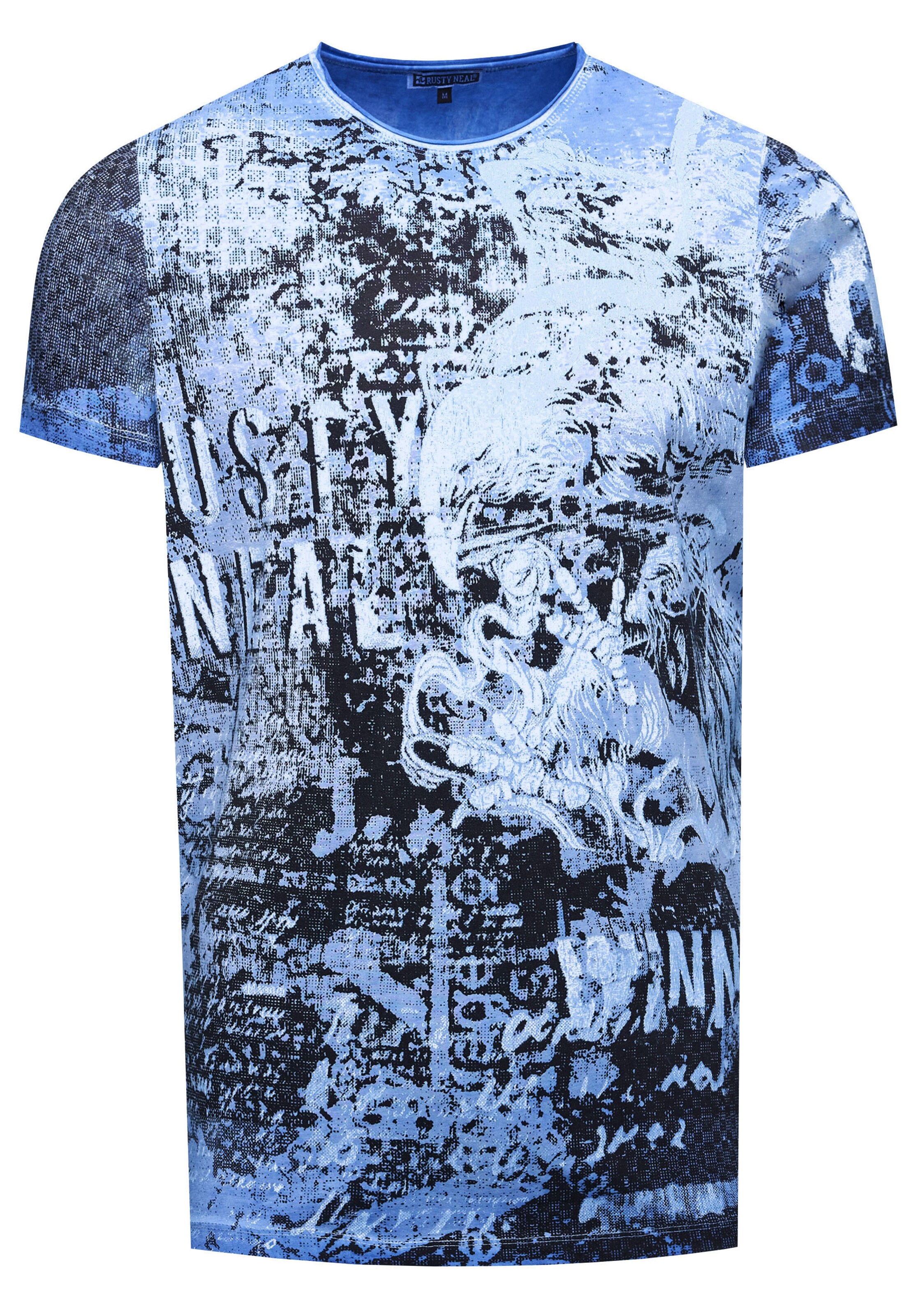 Rusty Neal Shirt in Blauw: voorkant