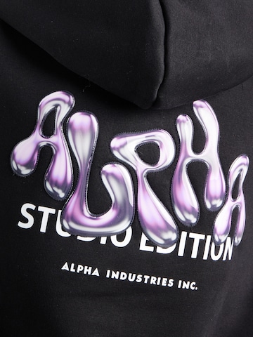 ALPHA INDUSTRIES - Sudadera 'Studio Edition' en negro