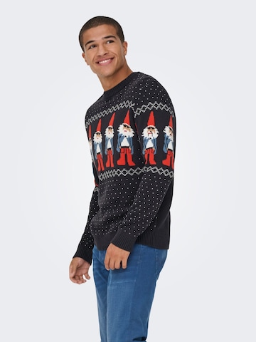 Pull-over 'ONSX-Max' Only & Sons en bleu : devant