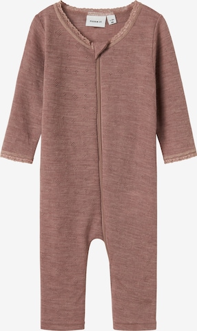 NAME IT - Pijama 'NBFWang' em rosa: frente