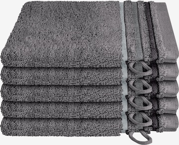 SCHIESSER Washcloth 'Skyline Color' in Grey: front