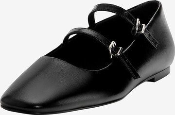 Ballerines à lanières Pull&Bear en noir : devant