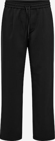 Only & Sons Loosefit Laskoshousut 'WILL' värissä musta: etupuoli