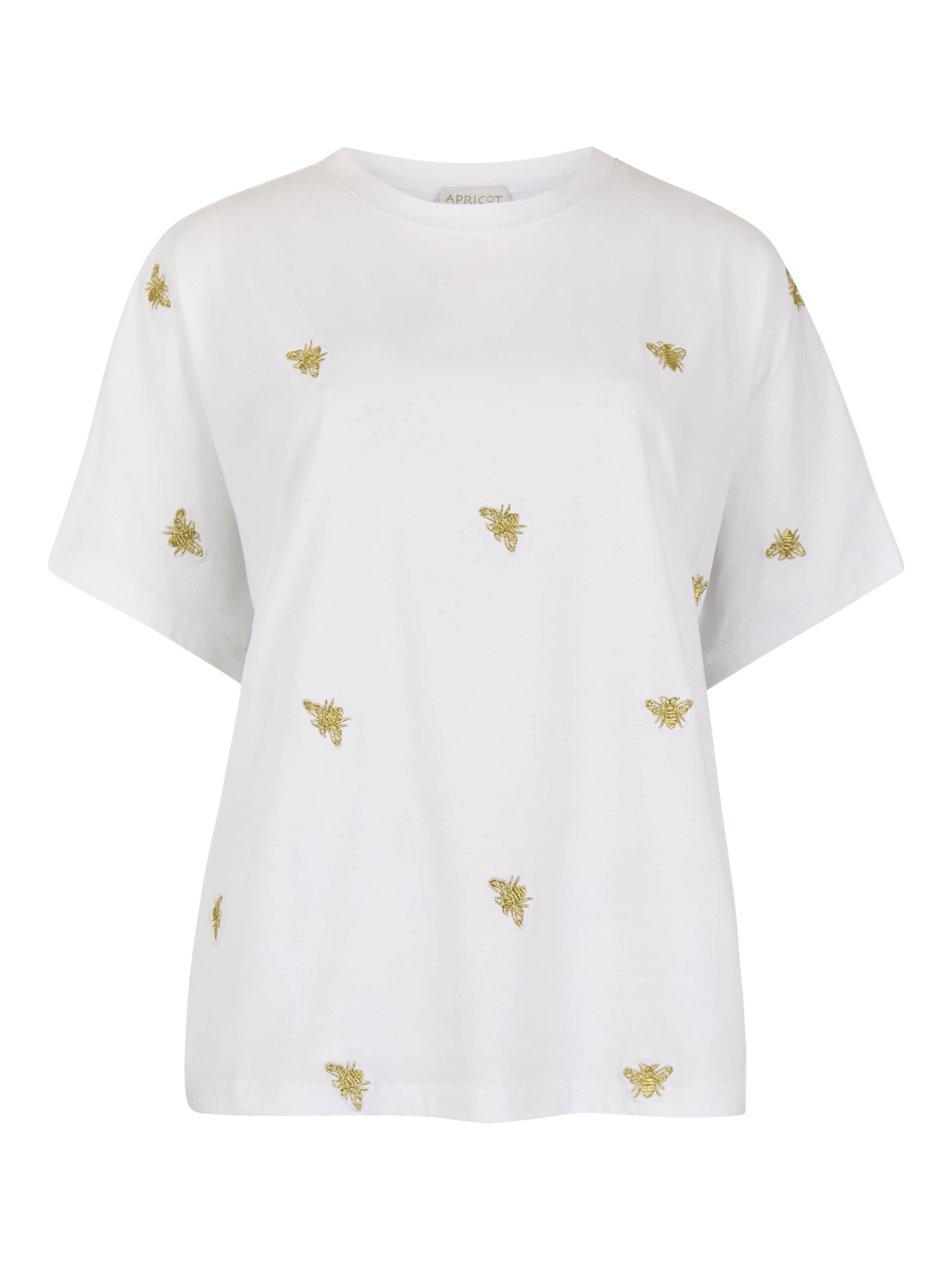 T-shirt ' ' Apricot en blanc : devant