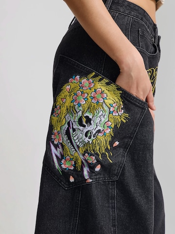 Ed Hardy Barrel Farmer 'Gothic Skull' - fekete