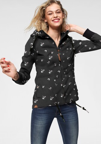 Ragwear Performance Jacket in Black: front