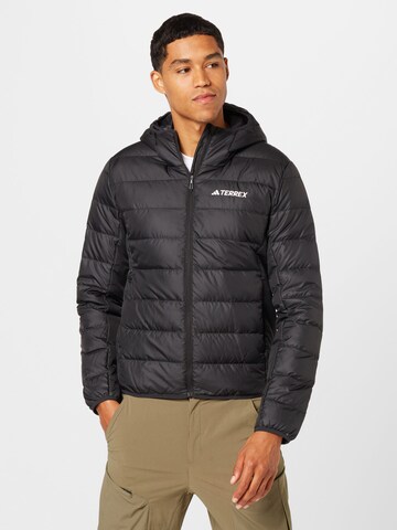 Veste outdoor ADIDAS TERREX en noir : devant