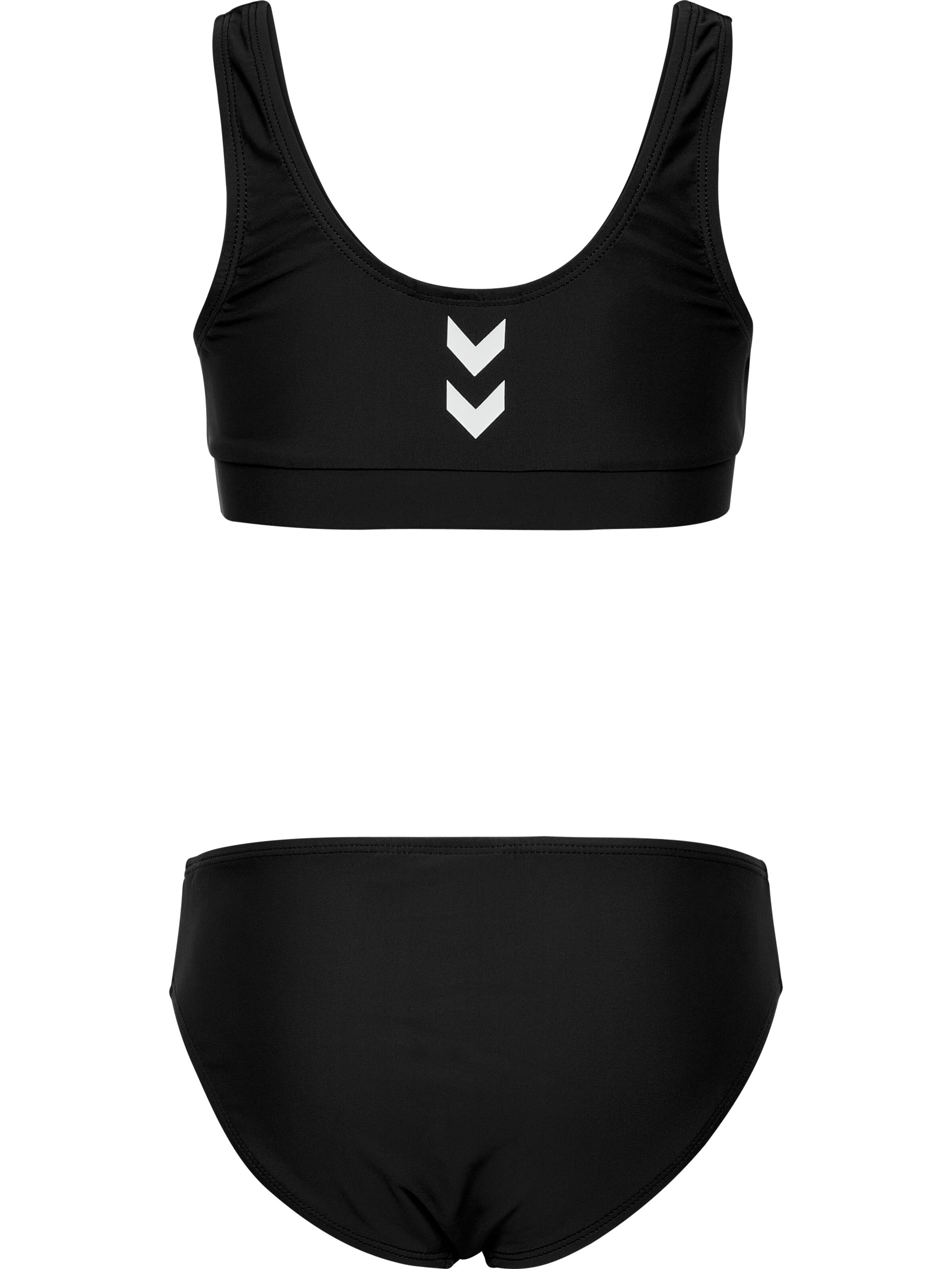 Hummel Bustier Bikini 'JR Solid' in Zwart