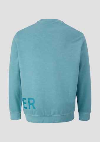 s.Oliver Men Big Sizes Sweatshirt in Green: back