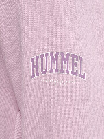 Hummel Tapered Sporthose in Lila