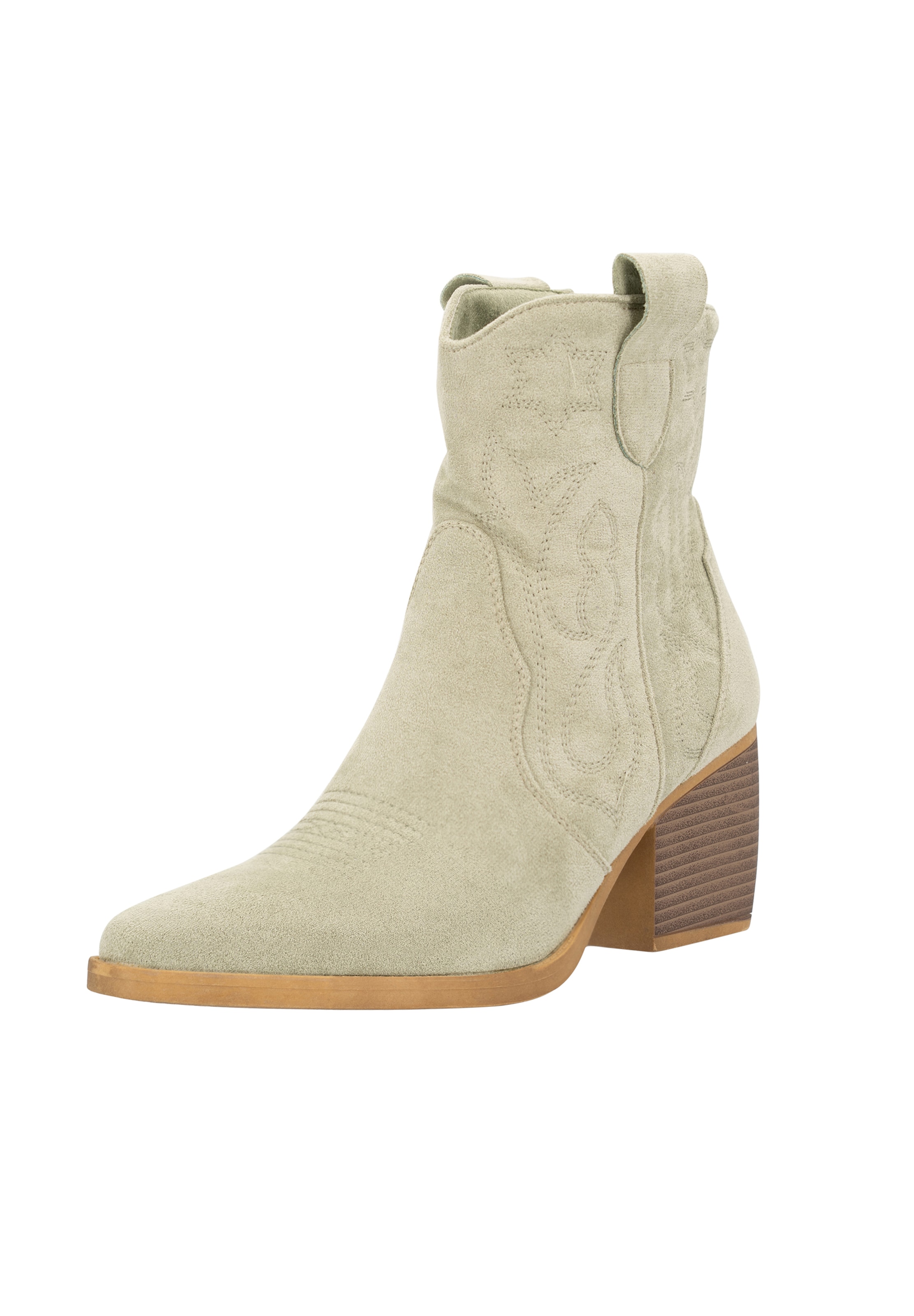 Elara Cowboystiefel in Grün: Vorderseite