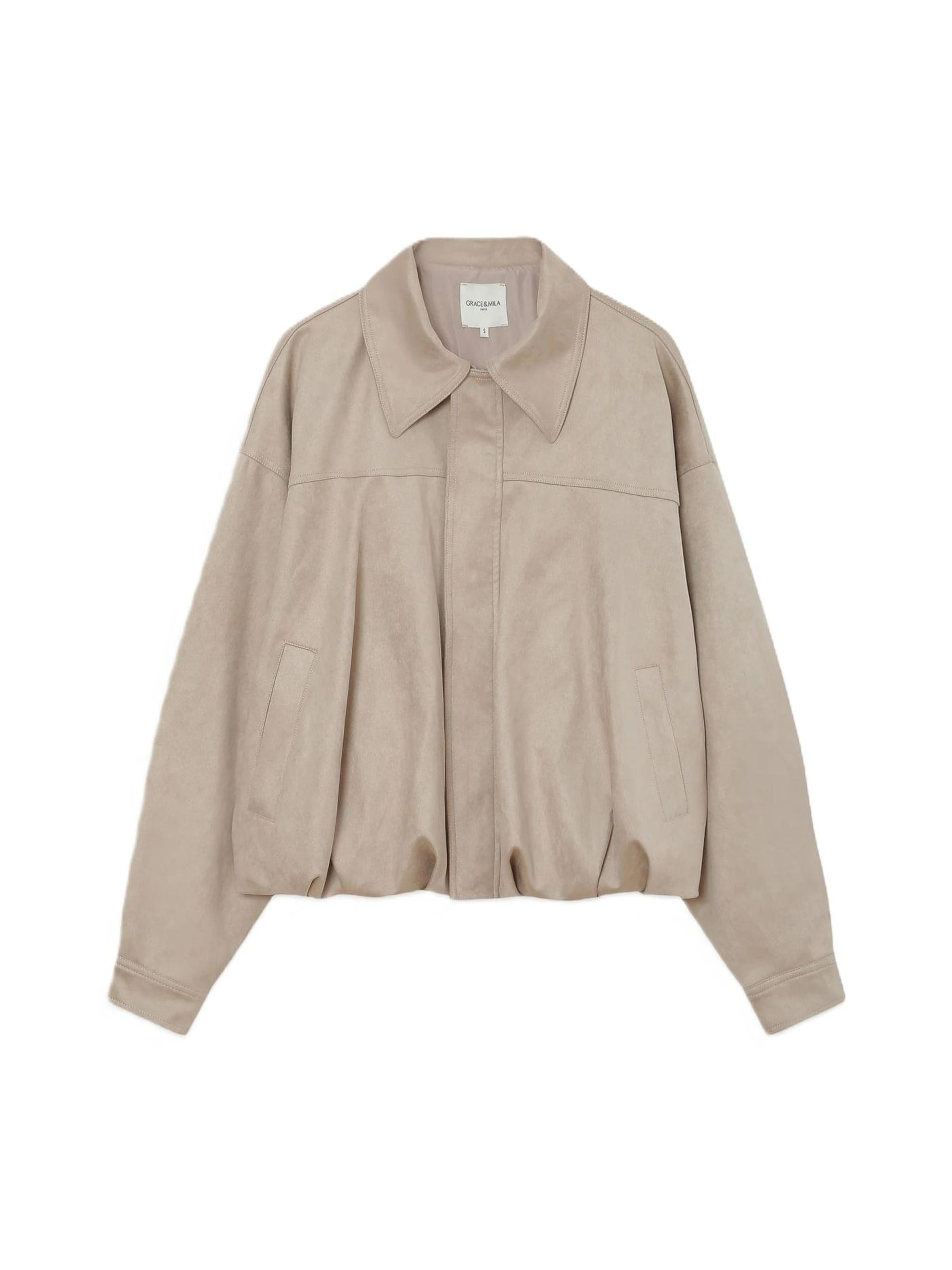 Grace & Mila Between-Season Jacket 'VERVE' in Beige: front