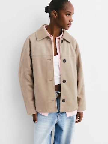 Pull&Bear Prechodná bunda - Béžová: predná strana