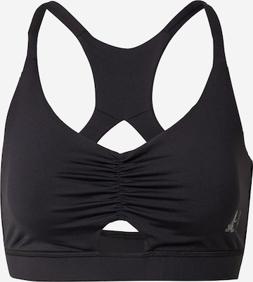 CURARE Yogawear Sports Bra in Black: front