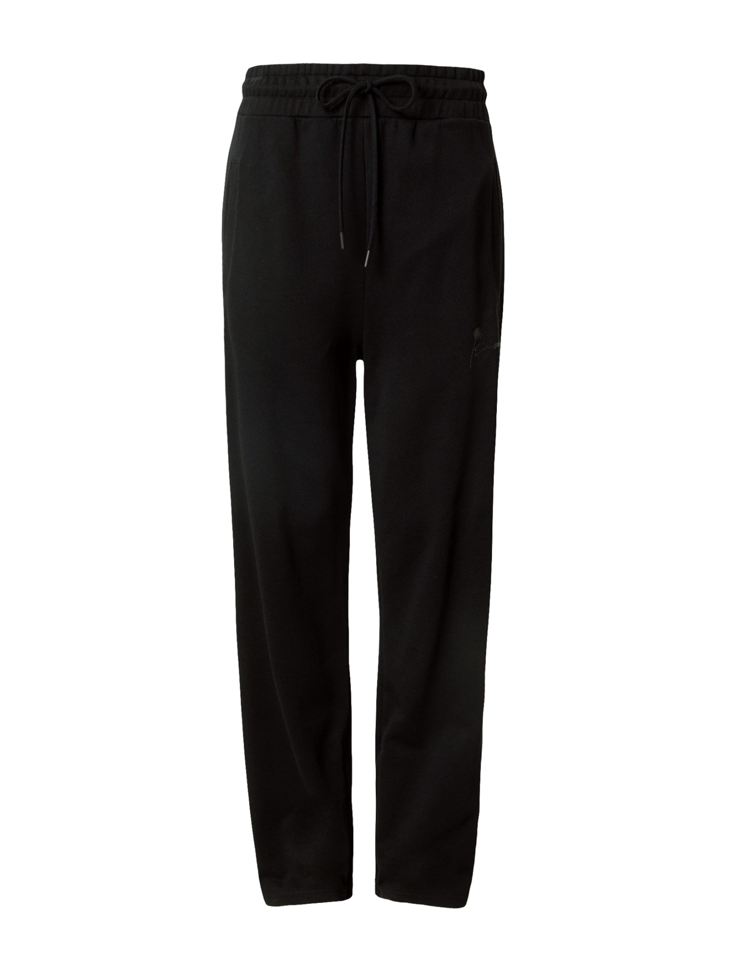 Sinned x ABOUT YOU Regular Trousers 'CURT' in Black: front