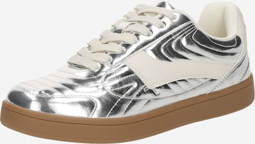 Baskets basses 'Berlin' Bianco en argent : devant