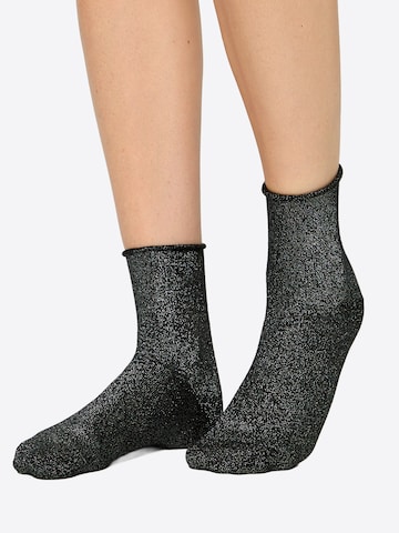Chaussettes ' Glamour ' Nur Die en gris : devant