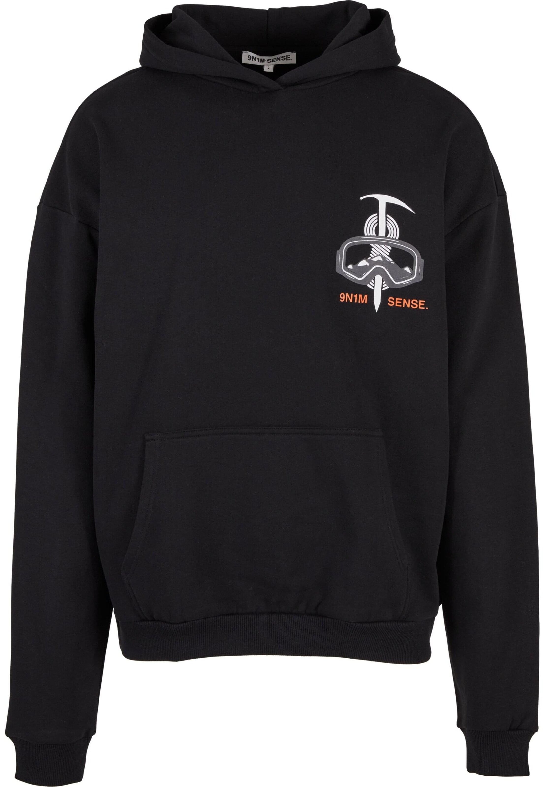 9N1M SENSE Sweatshirt 'Aspen' in Black: front