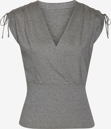 Tops en tricot LASCANA en gris : devant