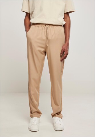 Effilé Pantalon Urban Classics en beige : devant