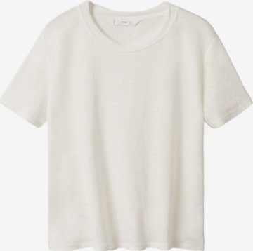 MANGO T-shirt 'LISINO' i vit: framsida