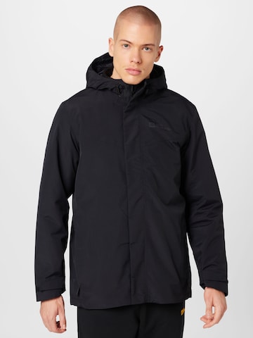 JACK WOLFSKIN Outdoor jacket in Black: front