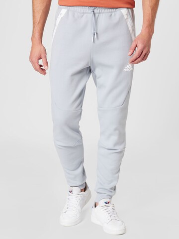ADIDAS SPORTSWEAR Tapered Sporthose 'Designed For Gameday' in Grau: Vorderseite